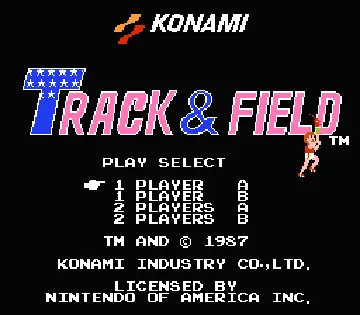 Track & Field (USA) screen shot title